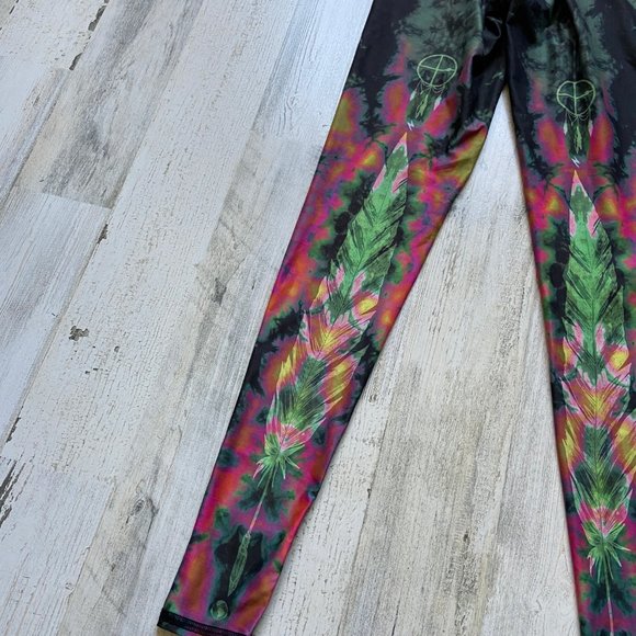 Teeki Size XS Eagle Feather Dream Catcher Leggings - Picture 9 of 9